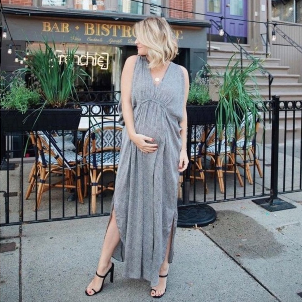 Hatch Black and White Gown maternity
